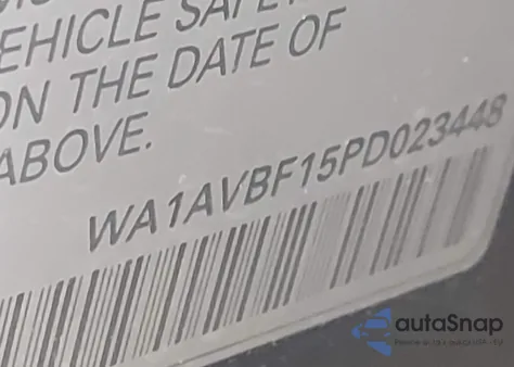 2023 Audi Q8 Premium 55 Tfsi Quattro Tiptronic z USA, uszkodzony, nr VIN WA1AVBF15PD023448